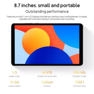 تبلت شیائومی مدل Redmi Pad SE 8.7 ظرفیت 128 گیگابایت و رم 6 گیگابایت