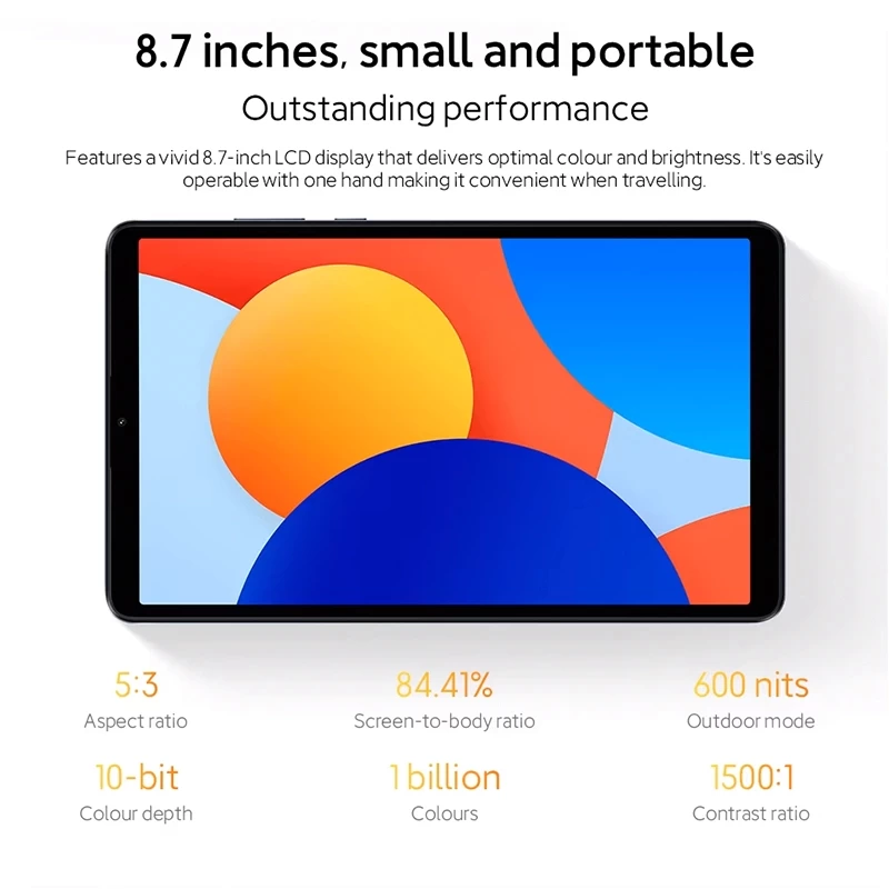 تبلت شیائومی مدل Redmi Pad SE 8.7 ظرفیت 128 گیگابایت و رم 6 گیگابایت