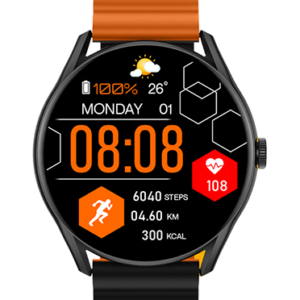 ساعت هوشمند شیائومی مدل Glorimi M1 Pro | بند اضافه سیلیکونی مشکی و گلس