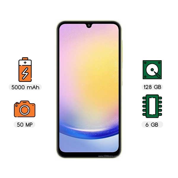 گوشی موبایل سامسونگ مدل Galaxy A25 5G (ویتنام)دو سیمکارت ظرفیت 256GB و رم 8GB