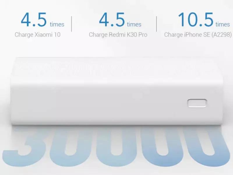 پاوربانک شیائومی مدل PB3018ZM ظرفیت 30000 میلی آمپر