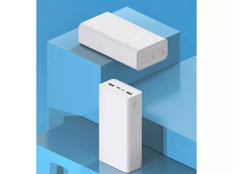 پاوربانک شیائومی مدل PB3018ZM ظرفیت 30000 میلی آمپر