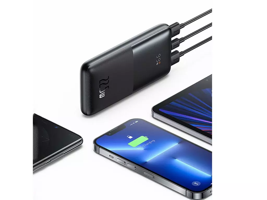 پاوربانک باسئوس مدل Bipow Pro PPBD با ظرفیت 10000 میلی آمپر توان 22.5 وات