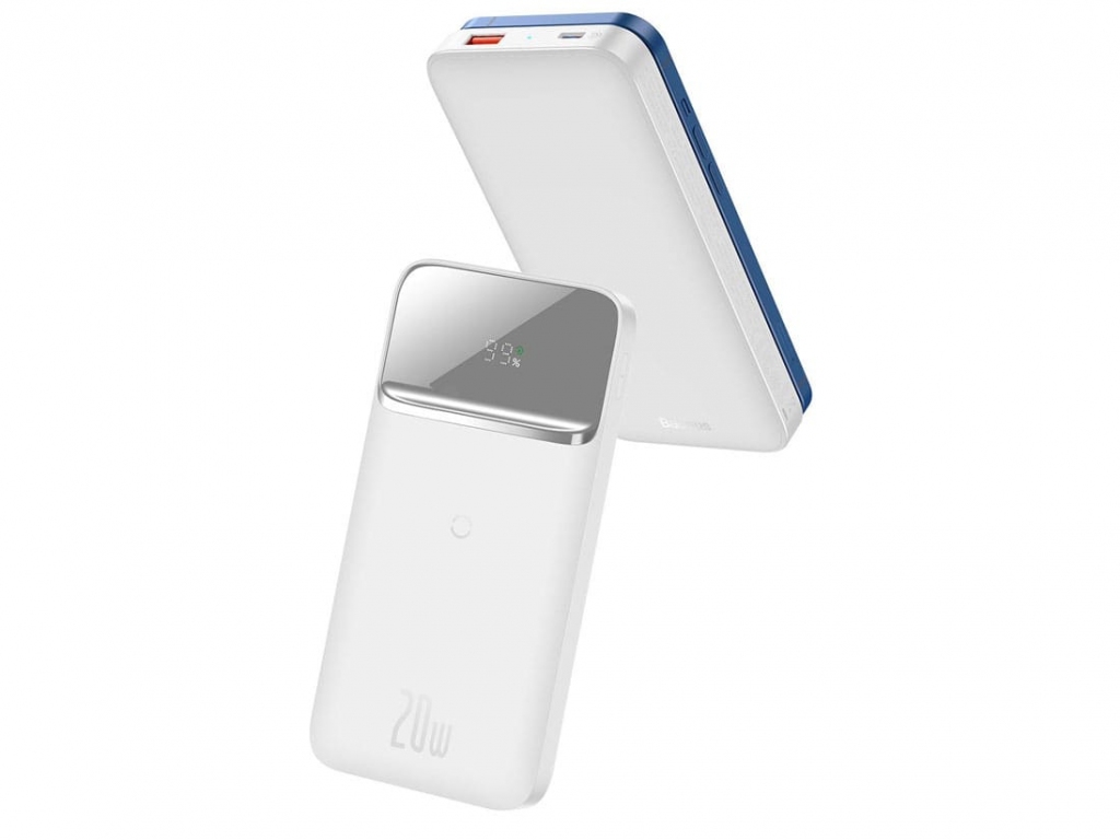 پاوربانک باسئوس مدل Magnetic Wireless PPCX0101 ظرفیت 10000 میلیآمپر ساعت