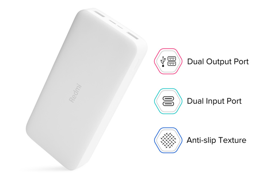 پاور بانک شیائومی مدل Redmi PB200LZM ظرفیت 20000 میلی آمپر(اصلی) با گارانتی