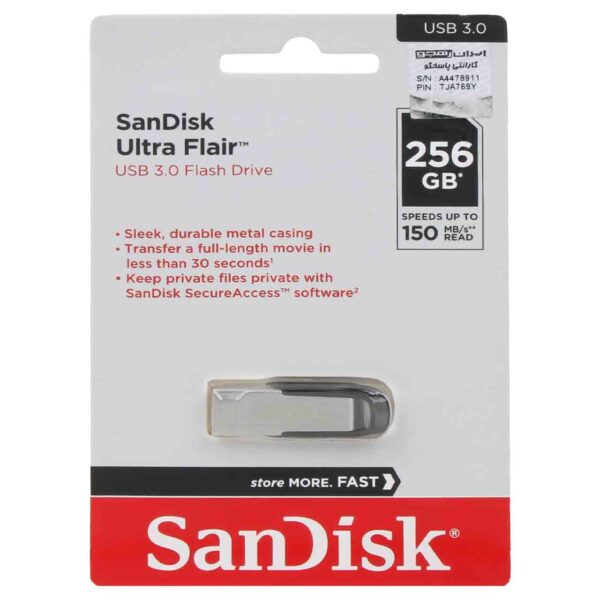 فلش SanDisk Ultra Flair USB3.0 Flash Memory-256B