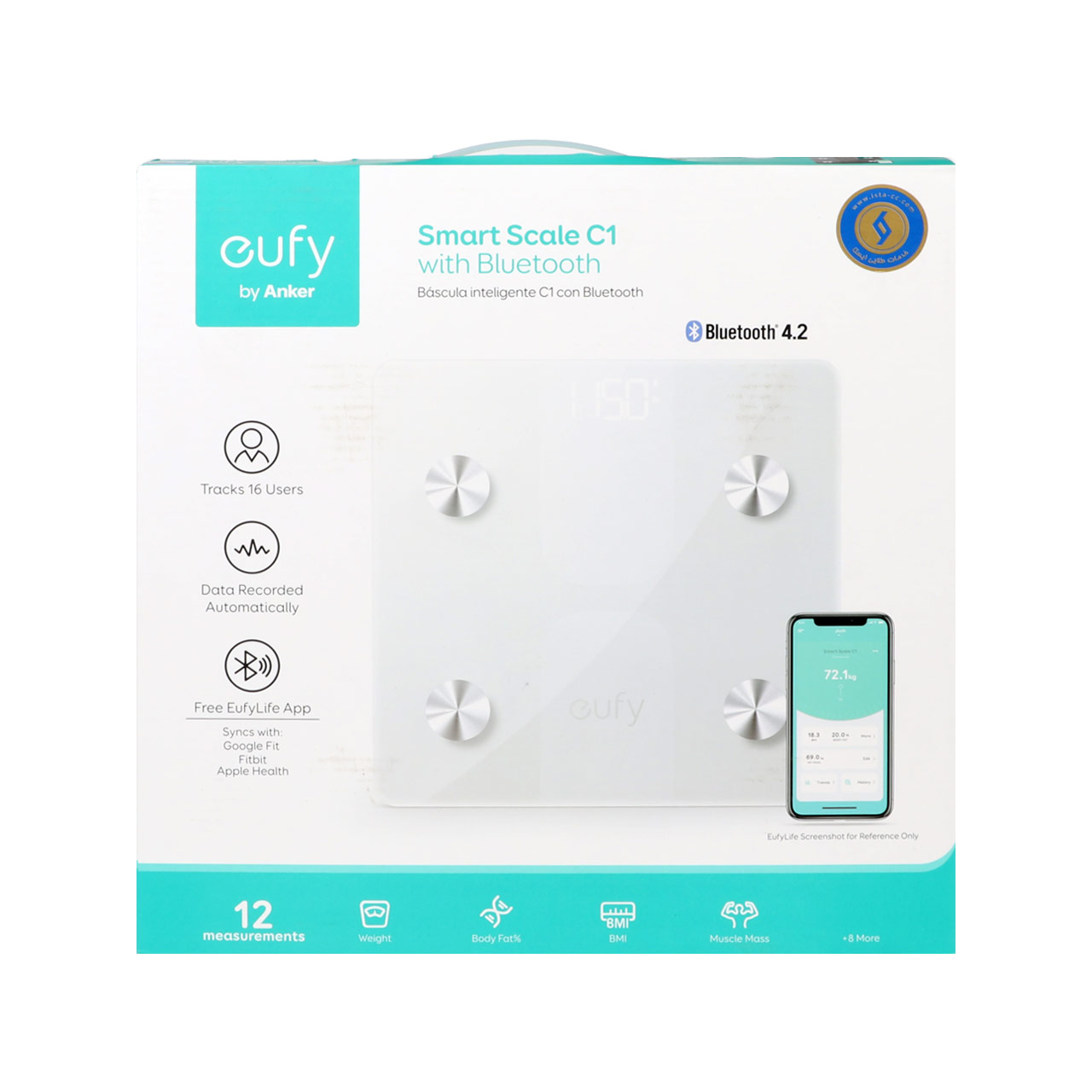 ترازو هوشمند ANKER مدل EUFY C1 - سفید