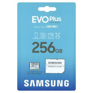 کارت حافظه microSDXC سامسونگ مدل Evo Plus A2 V10  ظرفیت 256 گیگابایت