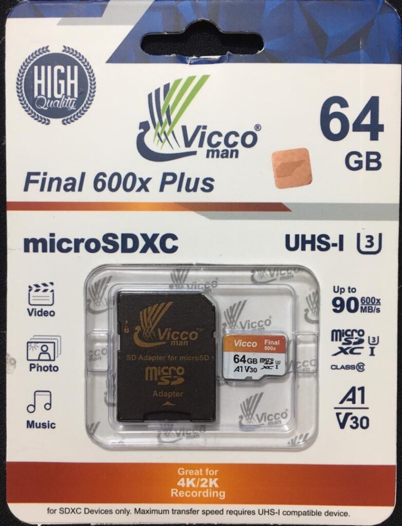 کارت حافظه microSDXC ویکومن مدل 600x plus ظرفیت 64 گیگابایت