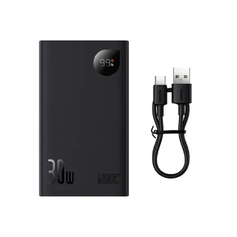 پاوربانک باسئوس مدل Adaman 2 Digital Display 30w با ظرفیت 20000 میلیآمپر ساعت