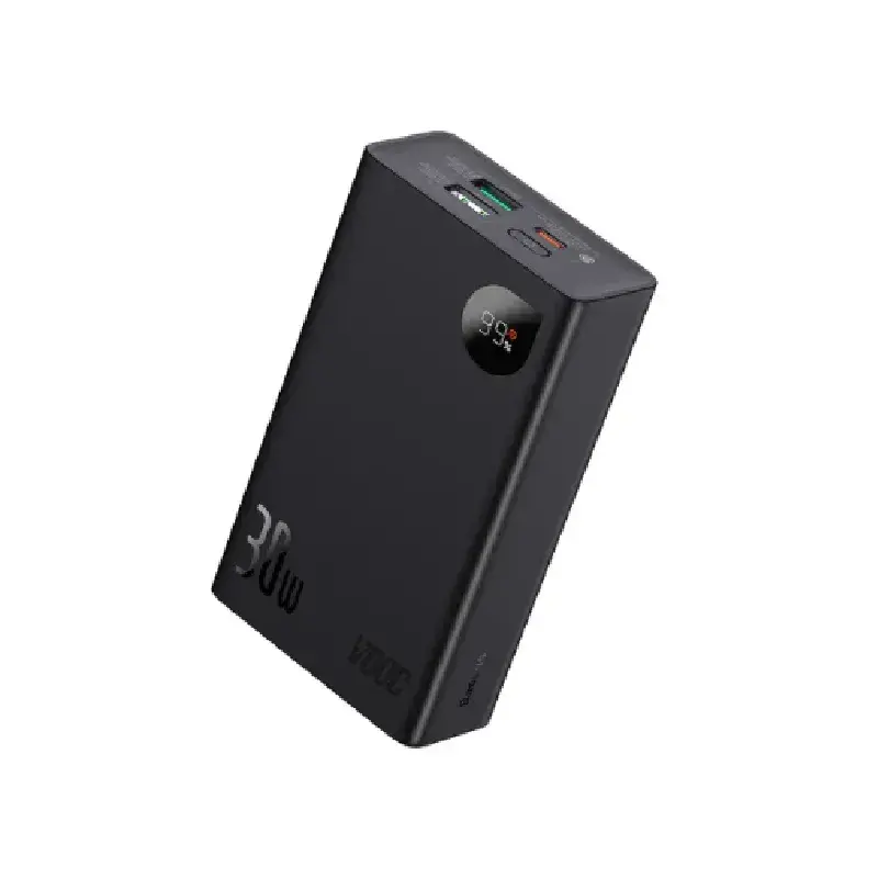 پاوربانک باسئوس مدل Adaman 2 Digital Display 30w با ظرفیت 20000 میلیآمپر ساعت